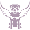 Rottweiler Angel Wing Silhouette