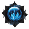 Blue Flames Ornament