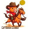 Capybara cowboy