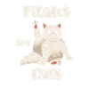 Pilates and cats relaxation motif