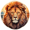 Lion dans la savane
