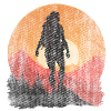 Hiking Silhouette Female Woman
