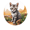 Egyptian Mau Kätzchen Katze Ägyptische Mau