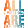 All boundaries are self-imposed