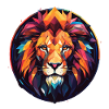 Geometrical Lion 2