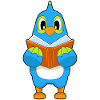 Parrot Reading Book