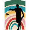 Frisbee Discgolfspieler Disc