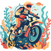 Plongeur à moto 2