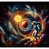 Astronaute dans l’espace