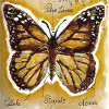 Papillon aquarelle jaune