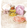 Gold leaf and shells