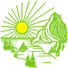 Paysage de vacances (vert)