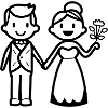 Wedding, Newlyweds, Couple