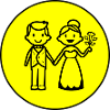 Newlyweds Married Couple Icon
