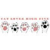 Cat Lover High five