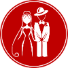 Coppia sposata, matrimonio, sposa, sposo