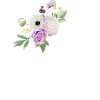 Lila Blumenbuchstabe S