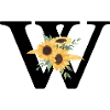 Sunflower floral w