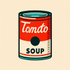 Tomato Soup Can in Risograph