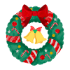 Christmas Wreath with Bells