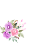 Lila Blumenbuchstabe u
