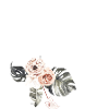 Tropical Floral U Letter