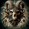 Male Goat Skull 3D