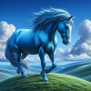 Cheval bleu