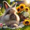 Grey Angora Rabbit