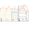 Bremen, Germany, drawing house facades