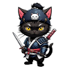 Ninja Cat - Samurai Kitten