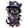 chat ninja - chaton samourai