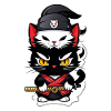 chat ninja - chaton samourai