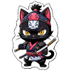 Ninja Cat - Samurai Kitten