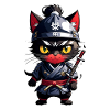 Ninja Cat - Samurai Kitten