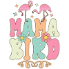 Mama Bird Groovy Flamingo Mama