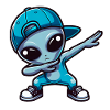 Alien Dab Anniversaire OVNI