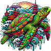 Japanese Turtle Japan Manga Comic
