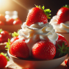 Strawberry with cream