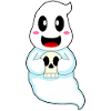Ghost Halloween Skull
