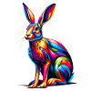 Bunte Pop Art Jackrabbit Jackrabbits