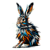 Polygon Art Jackrabbit Jackrabbits
