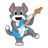 Cat Musician Guitar Music