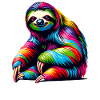 Lazy Sloths Heart Sloth Bear