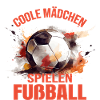 Coole Mädchen spielen Fußball
