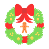 Christmas Wreath of Gingerbread Joy