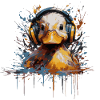 Canetons DJ avec casque