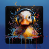 Canetons DJ avec casque
