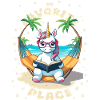 Einhorn mit Buch