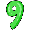Number 9 - Nine - 9 Motif